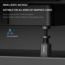 Load image into Gallery viewer, COOLMOON Graphics Card Stand Desktop Computer Graphics Card Vertical Top Support Bracket Screw Telescopic Support Rods, 2.8-5cm (Black), 2.8-5cm (Silver), 5-8cm (Black), 5-8cm (Silver), 7.5-12cm (Black), 7.5-12cm (Silver)