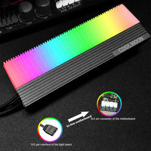 Load image into Gallery viewer, COOLMOON CM-M2A M.2 2280 Solid State Drive Cooler 5V ARGB Hard Drive Heatsink, CM-M2A