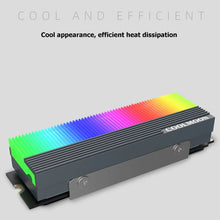 Load image into Gallery viewer, COOLMOON CM-M2A M.2 2280 Solid State Drive Cooler 5V ARGB Hard Drive Heatsink, CM-M2A