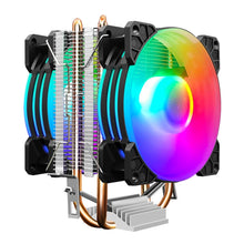 Load image into Gallery viewer, COOLMOON Frost Double Copper Tube CPU Fan Desktop PC Illuminated Silent AMD Air-Cooled Cooler, P2 Magic Moon Edition Single Fan, P22 Magic Moon Edition Double Fan, P2 Streamline Edition Single Fan, P22 Streamline Edition Double Fan