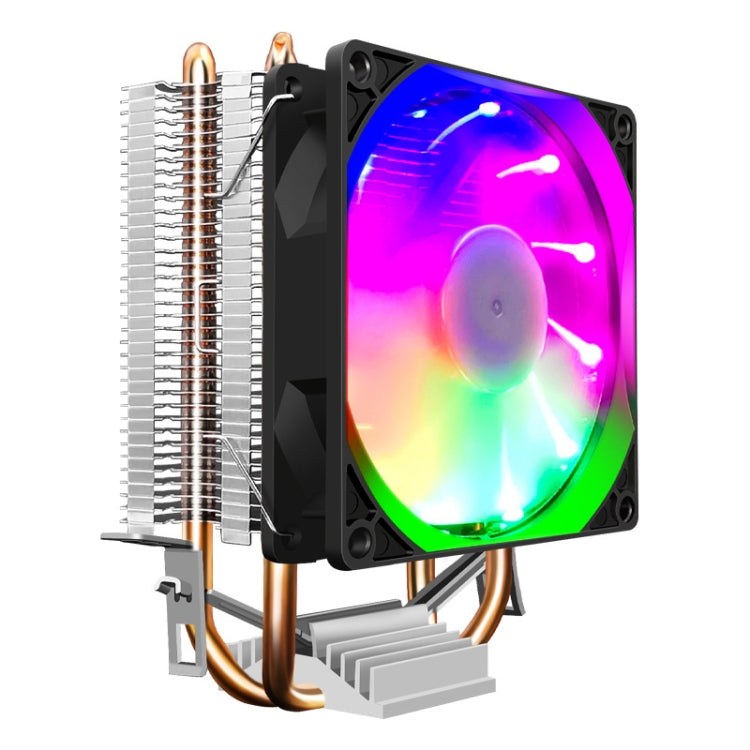 COOLMOON Frost Double Copper Tube CPU Fan Desktop PC Illuminated Silent AMD Air-Cooled Cooler, P2 Magic Moon Edition Single Fan, P22 Magic Moon Edition Double Fan, P2 Streamline Edition Single Fan, P22 Streamline Edition Double Fan