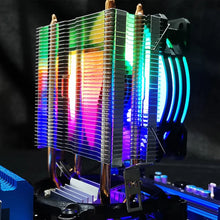 Load image into Gallery viewer, COOLMOON Frost Double Copper Tube CPU Fan Desktop PC Illuminated Silent AMD Air-Cooled Cooler, P2 Magic Moon Edition Single Fan, P22 Magic Moon Edition Double Fan, P2 Streamline Edition Single Fan, P22 Streamline Edition Double Fan