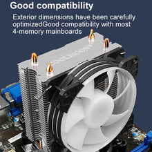 Load image into Gallery viewer, COOLMOON Frost Double Copper Tube CPU Fan Desktop PC Illuminated Silent AMD Air-Cooled Cooler, P2 Magic Moon Edition Single Fan, P22 Magic Moon Edition Double Fan, P2 Streamline Edition Single Fan, P22 Streamline Edition Double Fan