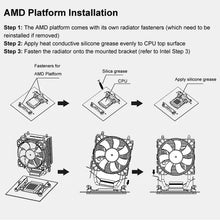 Load image into Gallery viewer, COOLMOON Frost Double Copper Tube CPU Fan Desktop PC Illuminated Silent AMD Air-Cooled Cooler, P2 Magic Moon Edition Single Fan, P22 Magic Moon Edition Double Fan, P2 Streamline Edition Single Fan, P22 Streamline Edition Double Fan
