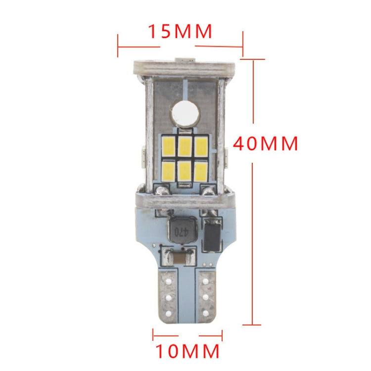 2pcs Automotive LED Reversing Lights Decode Induction Wide Voltage Brake Lights