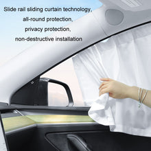 Load image into Gallery viewer, Car Side Window Privacy Sun Protection Curtain, For Tesla Model Y 4pcs White, For Tesla Model Y 4pcs Black, For Tesla Model 3 4pcs White, For Tesla Model 3 4pcs Black