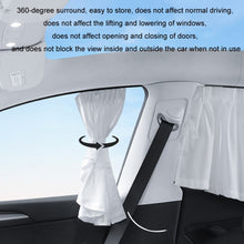 Load image into Gallery viewer, Car Side Window Privacy Sun Protection Curtain, For Tesla Model Y 4pcs White, For Tesla Model Y 4pcs Black, For Tesla Model 3 4pcs White, For Tesla Model 3 4pcs Black