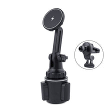 Load image into Gallery viewer, Car Water Cup Holder MagSafe Wireless Charging Bracket, Black