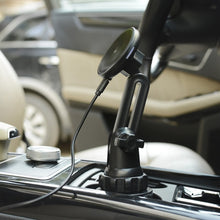 Load image into Gallery viewer, Car Water Cup Holder MagSafe Wireless Charging Bracket, Black