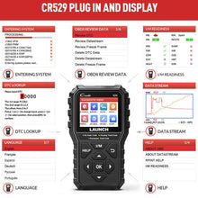 Load image into Gallery viewer, Launch Creader CR529 OBD2 Car Engine Fault Tester Code Scanner
