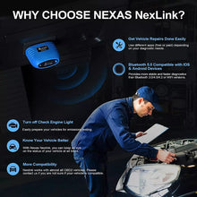 Load image into Gallery viewer, Nexas Bluetooth 5.0 OBD2 Diagnostic Scanner For IOS/Android, OBD2 Diagnostic Scanner