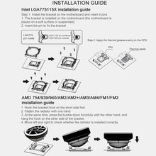 Load image into Gallery viewer, COOLMOON CPU Cooler Desktop Computer Auto Color Change Multi-Platform Mute Cooling Fan, CM-BF-RGB
