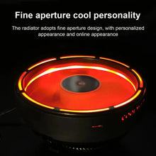 Load image into Gallery viewer, COOLMOON CPU Cooler Desktop Computer Auto Color Change Multi-Platform Mute Cooling Fan, CM-BF-RGB