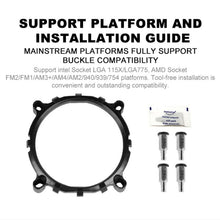 Load image into Gallery viewer, COOLMOON CPU Cooler Desktop Computer Auto Color Change Multi-Platform Mute Cooling Fan, CM-BF-RGB