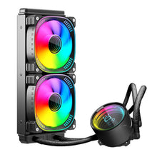 Load image into Gallery viewer, COOLMOON CM-YM-240T Digital ARGB Lens Edition Integrated Water Cooling CPU Cooler Temperature Display CPU Fan, CM-YM-240T