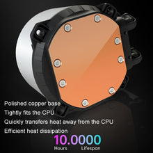 Load image into Gallery viewer, COOLMOON CM-YM-240T Digital ARGB Lens Edition Integrated Water Cooling CPU Cooler Temperature Display CPU Fan, CM-YM-240T