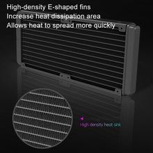 Load image into Gallery viewer, COOLMOON CM-YM-240T Digital ARGB Lens Edition Integrated Water Cooling CPU Cooler Temperature Display CPU Fan, CM-YM-240T