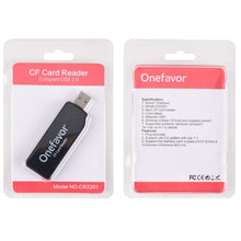 Load image into Gallery viewer, Onefavor USB2.0 High Speed Read And Write CF Card Reader, CF Card Reader