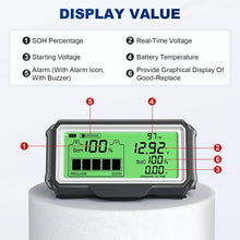 Load image into Gallery viewer, ANCEL 12V LED Car Battery Tester SOH/SOC Rechargeable Battery Analysis Tool, BM200 PRO