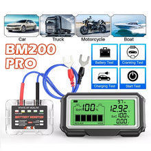 Load image into Gallery viewer, ANCEL 12V LED Car Battery Tester SOH/SOC Rechargeable Battery Analysis Tool, BM200 PRO