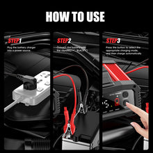 Load image into Gallery viewer, FOXSUR 25A 12V/24V Portable High-Power Car Ship Motorcycle Charger, US Plug, EU Plug, UK Plug, AU Plug, JP Plug