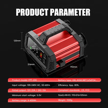 Load image into Gallery viewer, FOXSUR 25A 12V/24V Portable High-Power Car Ship Motorcycle Charger, US Plug, EU Plug, UK Plug, AU Plug, JP Plug