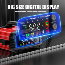Load image into Gallery viewer, FOXSUR 25A 12V/24V Portable High-Power Car Ship Motorcycle Charger, US Plug, EU Plug, UK Plug, AU Plug, JP Plug