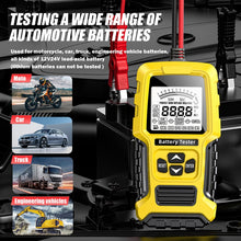 Load image into Gallery viewer, FOXSUR 12V/24V Automotive Lead-acid Battery Internal Resistance Rapid Analyzer, Yellow