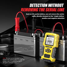 Load image into Gallery viewer, FOXSUR 12V/24V Automotive Lead-acid Battery Internal Resistance Rapid Analyzer, Yellow