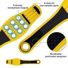 Load image into Gallery viewer, Thumb Wrap Magnetic Metal Accessory Tool Storage Strap, Orange, Blue, Yellow