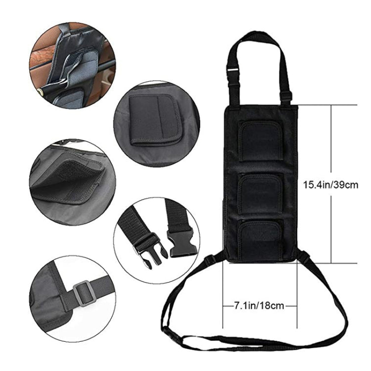 Car Back Seat Fishing Rod Strap Fixed Storage Bag