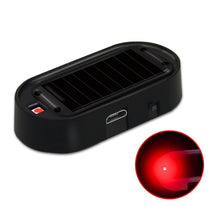 Load image into Gallery viewer, Car Solar Analog Anti-theft Device LED Warning Light, Black Shell Blue Light, Black Shell Red Light