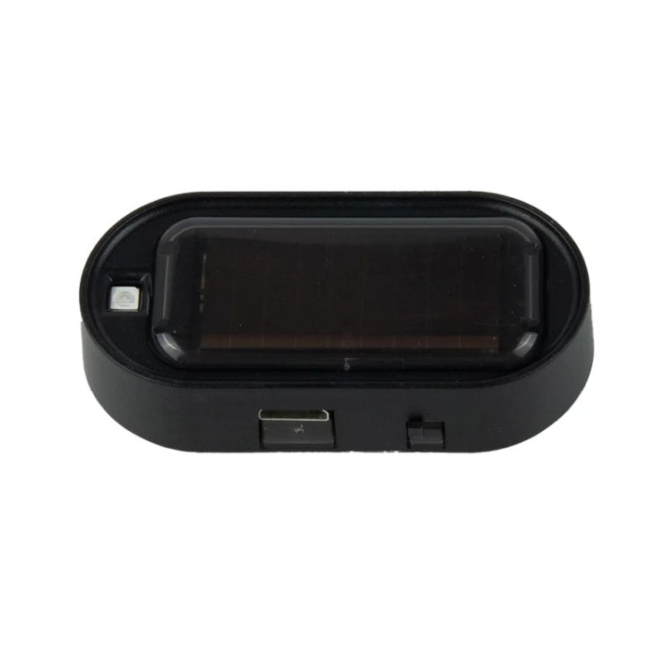 Car Solar Analog Anti-theft Device LED Warning Light, Black Shell Blue Light, Black Shell Red Light