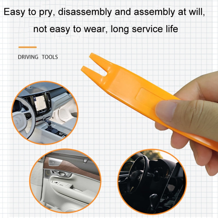 10pcs Driving Recorder Hidden Wire Car Audio Disassembly Assembly Tool, Orange, Black