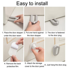 Load image into Gallery viewer, Household Hole-Free Fixed Doorstop Anti-Collision Donut Door Stopper