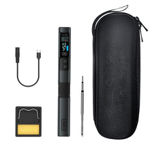 Load image into Gallery viewer, FNIRSI Portable Constant Temperature Soldering Iron Set, HS-02A Standard-B Round Tip, HS-02A Standard 6 Head, HS-02A Upgrade B+C2C Line+90W US Plug, HS-02A Upgrade B+C2C Line+100W US Plug+EU Adapter, HS-02A Upgrade 6 Head+C2C Line+90W US Plug          ...