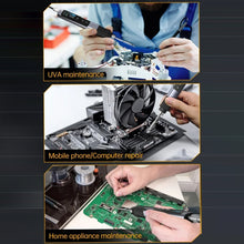 Load image into Gallery viewer, FNIRSI Portable Constant Temperature Soldering Iron Set, HS-02A Standard-B Round Tip, HS-02A Standard 6 Head, HS-02A Upgrade B+C2C Line+90W US Plug, HS-02A Upgrade B+C2C Line+100W US Plug+EU Adapter, HS-02A Upgrade 6 Head+C2C Line+90W US Plug          ...