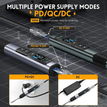 Load image into Gallery viewer, FNIRSI Portable Constant Temperature Soldering Iron Set, HS-02A Standard-B Round Tip, HS-02A Standard 6 Head, HS-02A Upgrade B+C2C Line+90W US Plug, HS-02A Upgrade B+C2C Line+100W US Plug+EU Adapter, HS-02A Upgrade 6 Head+C2C Line+90W US Plug          ...