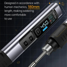 Load image into Gallery viewer, FNIRSI Portable Constant Temperature Soldering Iron Set, HS-02A Standard-B Round Tip, HS-02A Standard 6 Head, HS-02A Upgrade B+C2C Line+90W US Plug, HS-02A Upgrade B+C2C Line+100W US Plug+EU Adapter, HS-02A Upgrade 6 Head+C2C Line+90W US Plug          ...