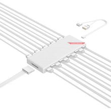 Load image into Gallery viewer, COOLMOON AM10 ARGB+PWM Dual 10 Ports Temperature Control Splitter Case Fan 5V 3Pin HUB