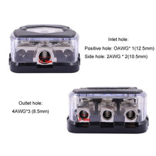 Load image into Gallery viewer, One To Three Car Audio Power Fuse Holder Fuse Junction Box, 3ANL3