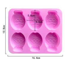 Load image into Gallery viewer, 6 Grids Little Fish Shape Silicone Cake Mould Handmade Soap Mould, 6 Grids Little Fish