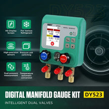 Load image into Gallery viewer, DUOYI DY523 Automotive Vacuum Pressure Gauge Liquid Charge Fluorine Repair Electronic Refrigerant Meter, 2pcs / Set, 11pcs / Set