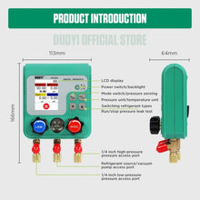 Load image into Gallery viewer, DUOYI DY523 Automotive Vacuum Pressure Gauge Liquid Charge Fluorine Repair Electronic Refrigerant Meter, 2pcs / Set, 11pcs / Set