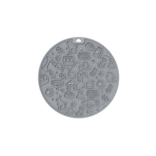 Load image into Gallery viewer, 7 Inch Pet Licking Mat with Suction Cups Non-Slip Slow Feeding Mat for Dogs &amp; Cats, Grey, Mint Color, Blue