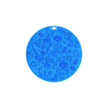 Load image into Gallery viewer, 7 Inch Pet Licking Mat with Suction Cups Non-Slip Slow Feeding Mat for Dogs &amp; Cats, Grey, Mint Color, Blue