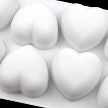 Load image into Gallery viewer, 8 Grids Heart Silicone Chocolate Mold Handmade Aroma Soap Mould, 8 Grids Heart