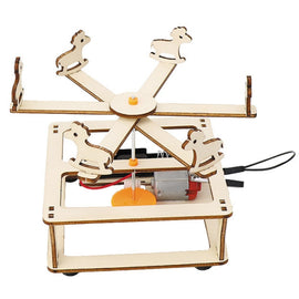 Electrical Carousel Assembly Model Children DIY Science Technology Production Homemade Toy