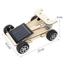 Load image into Gallery viewer, Solar Car DIY Wooden Assembly Children Educational Toy Science Technology Creator Work