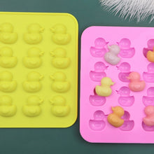 Load image into Gallery viewer, Cute Yellow Duck Silicone Chocolate Mould Fire Lacquer Wax Mold, Yellow Duck